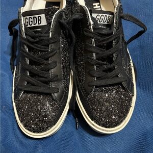 Golden goose high star glitter sneakers